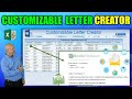 How To Create Custom Word Documents From Excel WITHOUT Mail Merge