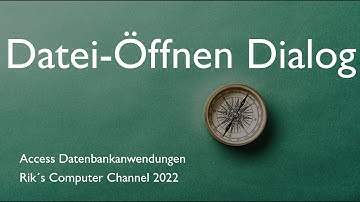 Access Datei Öffnen Dialog