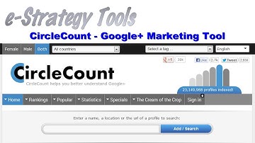Circle Count - Google+ Marketing Tool