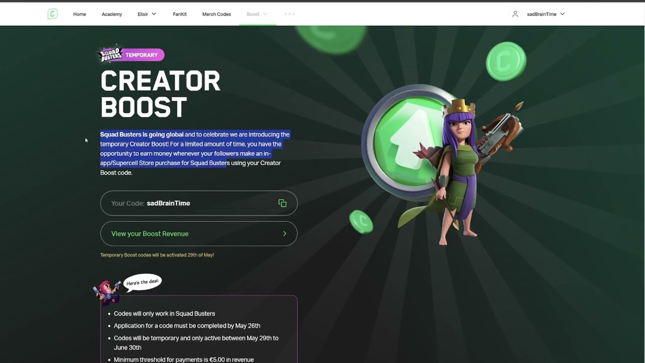 КАК ПОЛУЧИТЬ НАГРАДЫ SUPERCELL CREATORS ЗА 1 ЭЛИКСИР      Squad Busters Global Launch Bounty