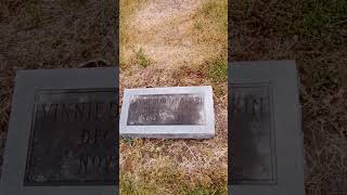 Father & Daughter buried side by side gravestones in cemetery