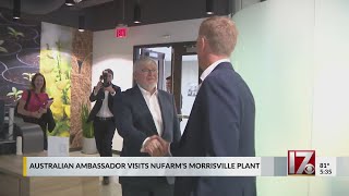 Australian Ambador Visits Nufarms Morrisville Plant