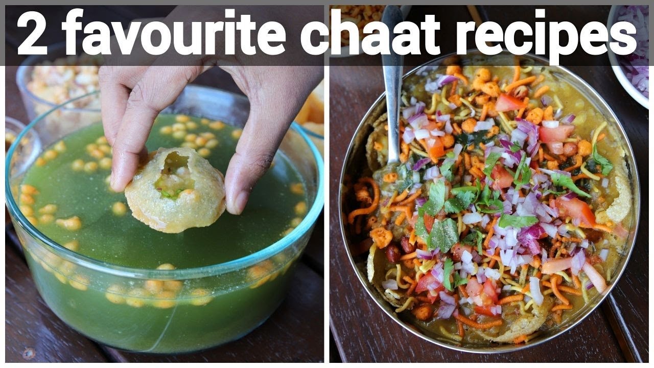 2 favorite indian chaat recipes - street style | pani puri & masala puri | golgappa or puchka | Hebbar | Hebbars Kitchen