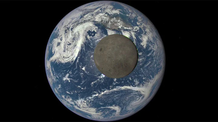 Far side of the Moon seen while transiting the Earth