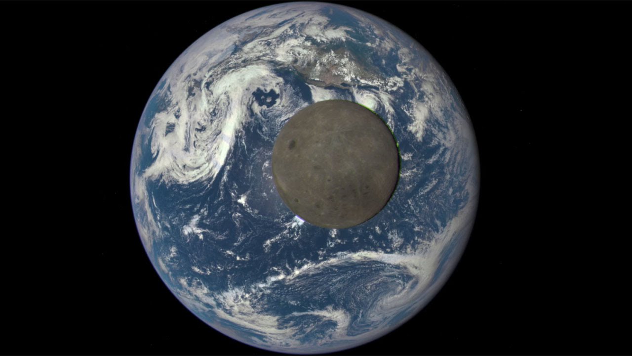 the world from the side of the moon