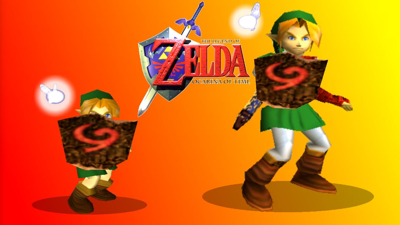 THE LEGEND OF ZELDA OCARINA OF TIME - YOUNG LINK TO ADULT LINK IN