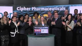Cipher Pharmaceuticals Inc. Dndtsx Opens Toronto Stock Exchange, March 12, 2014.