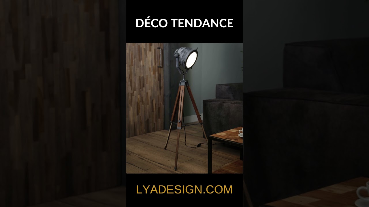 Lampadaire Industriel Vintage