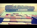 HUGE CONTAINER EVERGREEN SHIP STUCK IN SUEZ CANAL