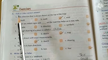 CLASS III EVS CH 12 LOCATING PLACES: Book exercises and Question answers