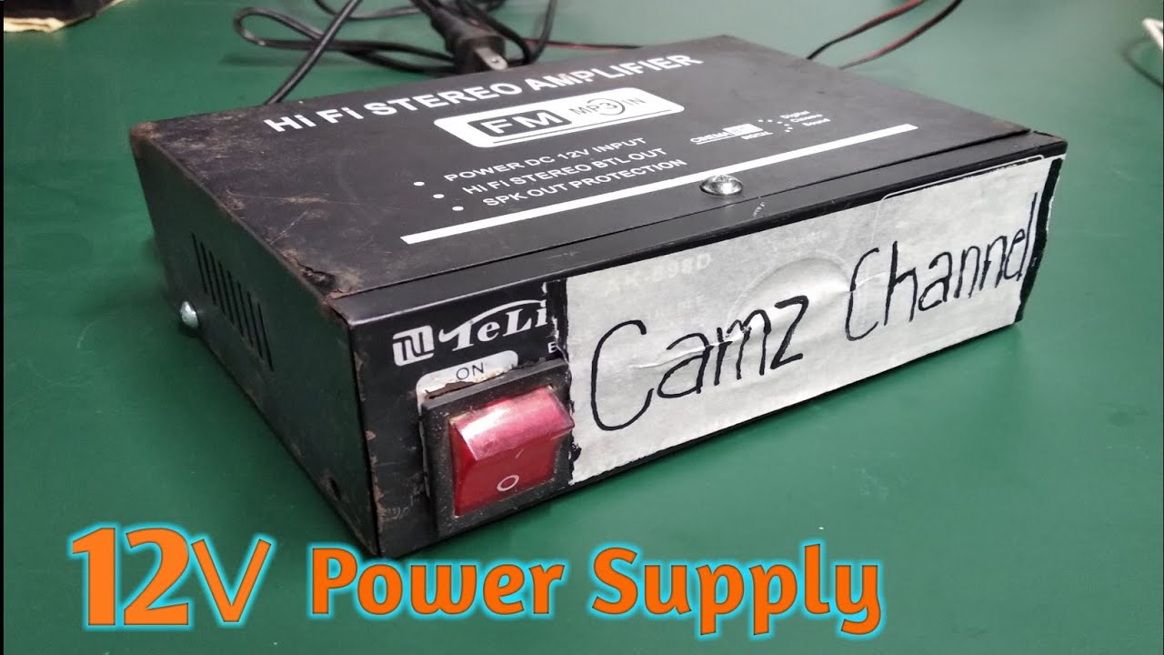 Build A 12V Power Supply Using Old Amplifier Case