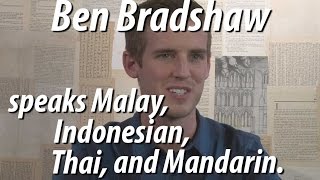 Unlocking Culture: American Ben Bradshaw speaks 4 Asian languages: Malay, Indonesian, Thai, Mandarin