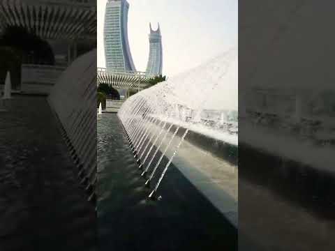 نوافير ممشى لوسيل قطر     22  2022 النافورة الراقصة