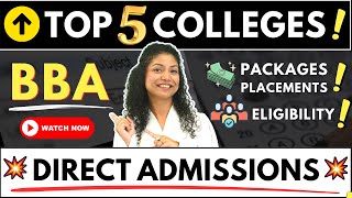 ✅Top 5 BBA Colleges without Entrance Exams! BBA Direct Admissions😱 #bba #bbacourse #viral screenshot 4