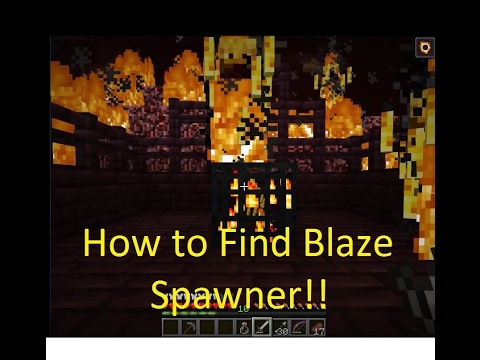 Minecraft How To Find A Blaze Spawner Blaze Rods Everything Blaze Youtube
