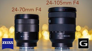 Sony 24-70 F4 Zeiss vs. 24-105 F4 G - surprising result 😳 - Review with side by side comparison - 4K