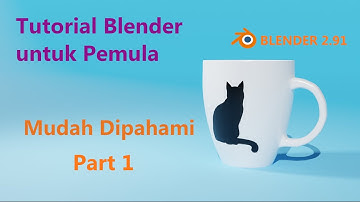Tutorial Membuat Model Mug 3d  - Belajar Blender 2.91 Part 1