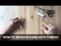 How to hold and work with thread to remove facial hairs | Threading technique