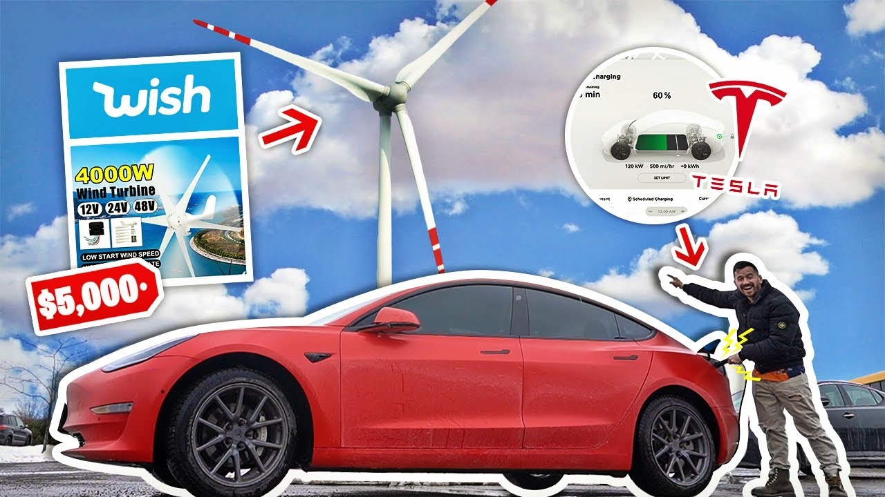 I Bought A $5,000 Wind Turbine On Wish To Charge My Tesla..