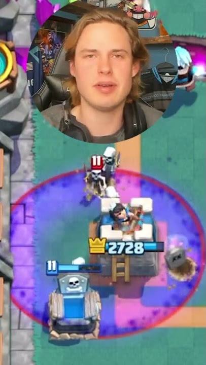 Why Top Players use this tombstone placement | Clash Royale #shorts