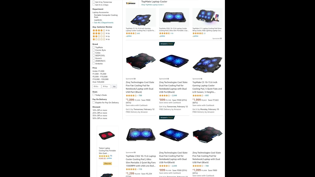 LAPTOP COOLING PAD / ON AMAZON 🔥