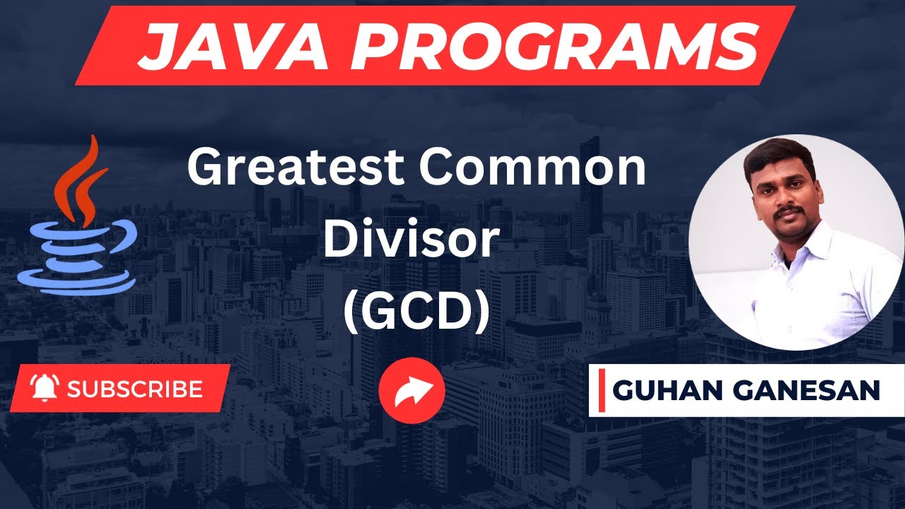 💥Greatest Common Divisor (GCD)☕ Java Interview Programs 👨🎓 Campus ...