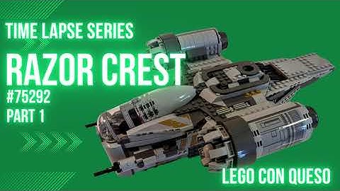 Lego Time Lapse Builds - Build 1 #75292 Razor Crest - Part 1