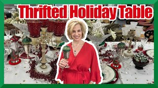 Shop resale for holiday entertaining! Charity Guild has everything we need for a Christmas table!