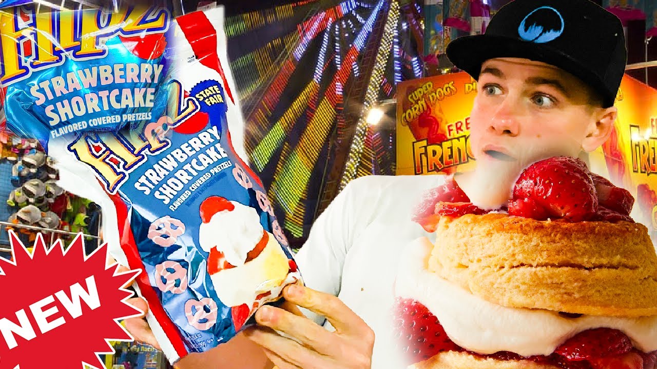 New Flipz State Fair Pretzels Review STRAWBERRY 🍓 SHORTCAKE! 🍰 🎂 Best