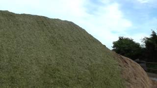Cutting grass silage in Co Wicklow Ireland 2014