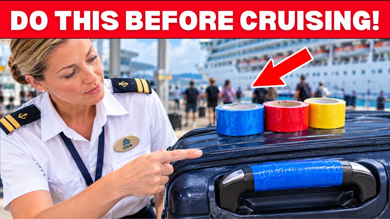 Cruise Crew Taught me this Luggage trick! (Always Do it)