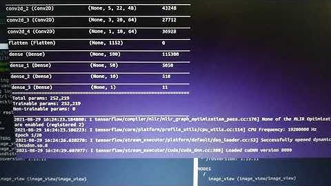 keras tensor flow training output on jetson nano 2G with Cuda