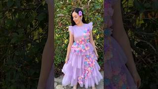 making an Encanto Isabela costume 💐💜 #shorts #diycostume #halloween #disneyencanto #costumeinspo