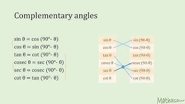 L3 - Complementary angles - Trigonometry (1/2)