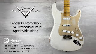 Fender Custom Shop 1954 Stratocaster Relic, Aged White Blond