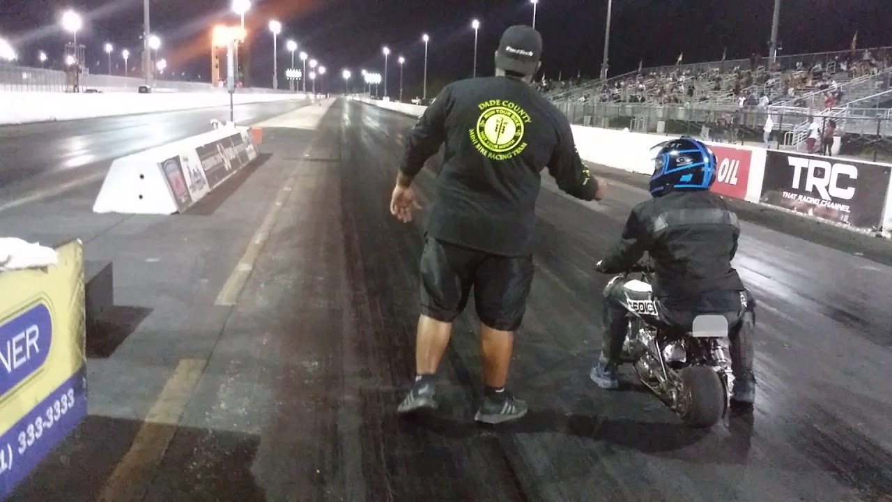 First DCRT Mini Bike Small Block & Nitrous At PBIR race track minibike