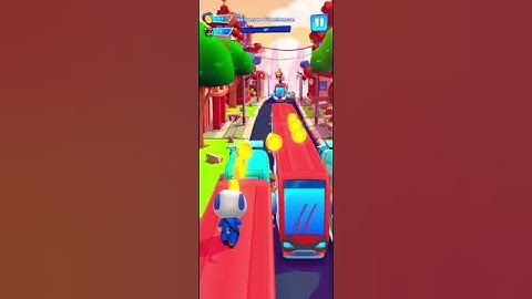 Talking Tom Hero Dash Super Hank Jump 30 Obstacles in One Run Funny Race Android iOS Gameplay #Short