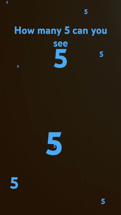how-many-5s-youtube