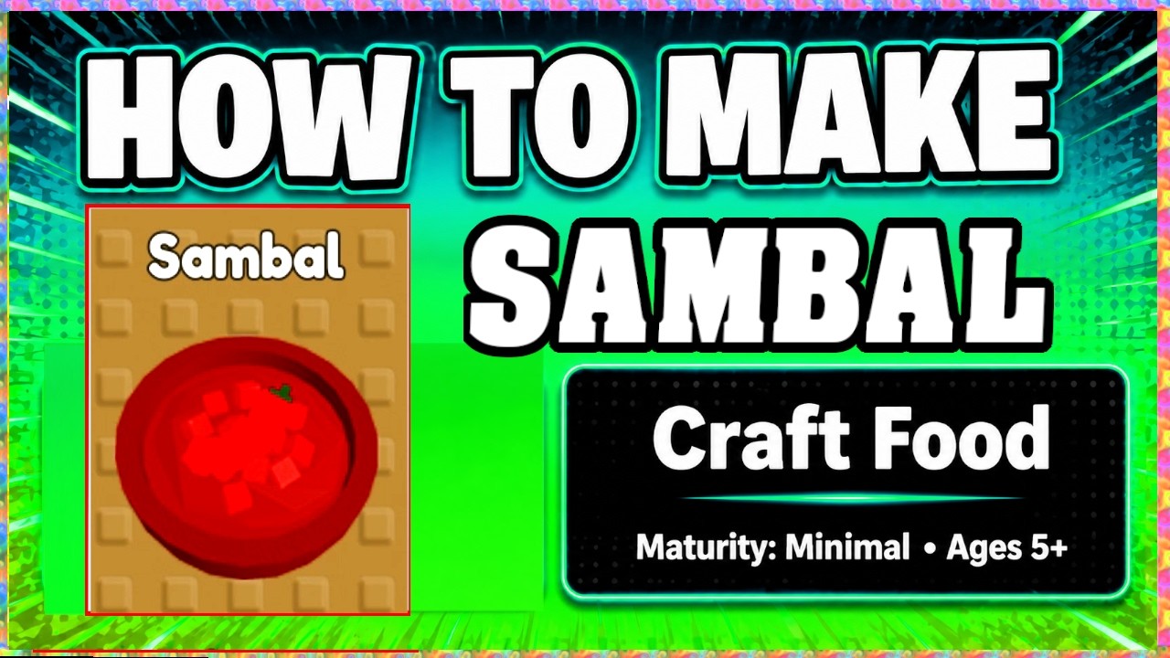 How To Make SAMBAL in CRAFT FOOD *ROBLOX* [Make New Recipe][Update ...