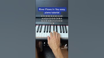 Thumbnail of River Flows In You easy piano tutorial with note names!