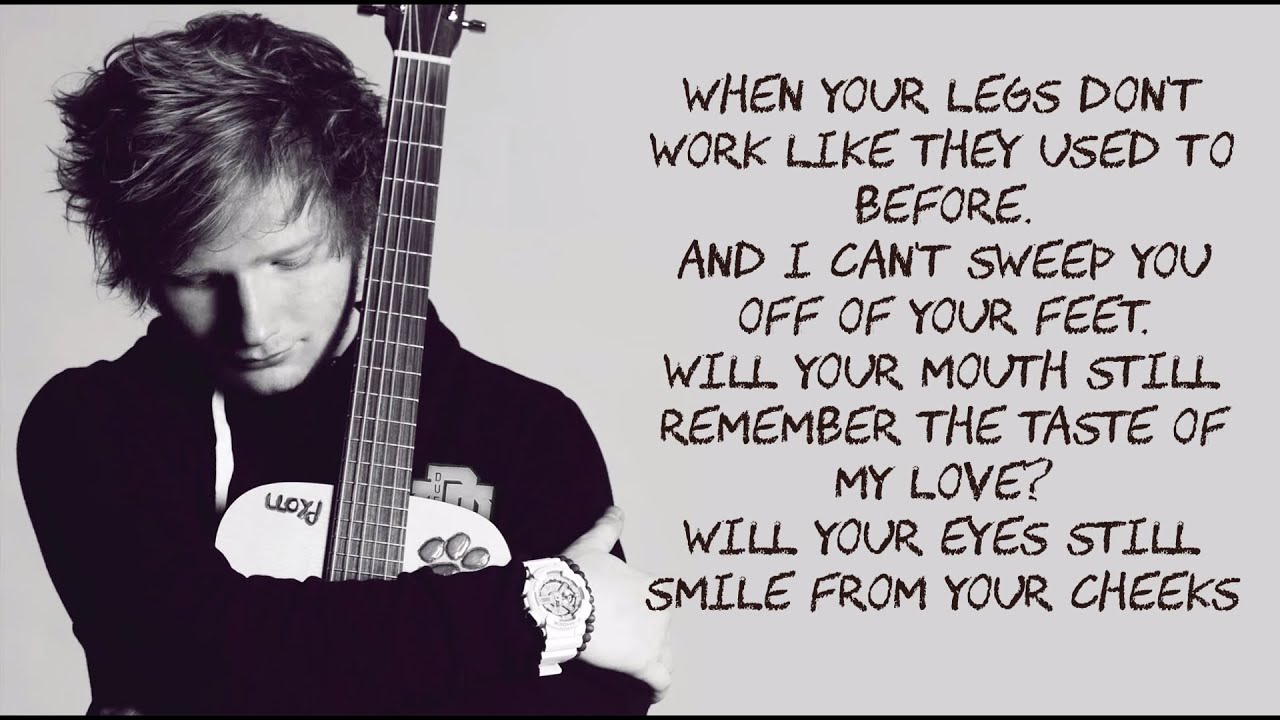 Thinking Out Loud Ed Sheeran Lyrics YouTube