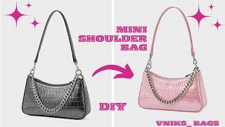 How to make women Shoulder Bag Crocodile PatternTop Layer Cowhide Chain Messenger Underarm Bag