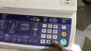 How to reset error code on Sharp AR-5316 photocopier