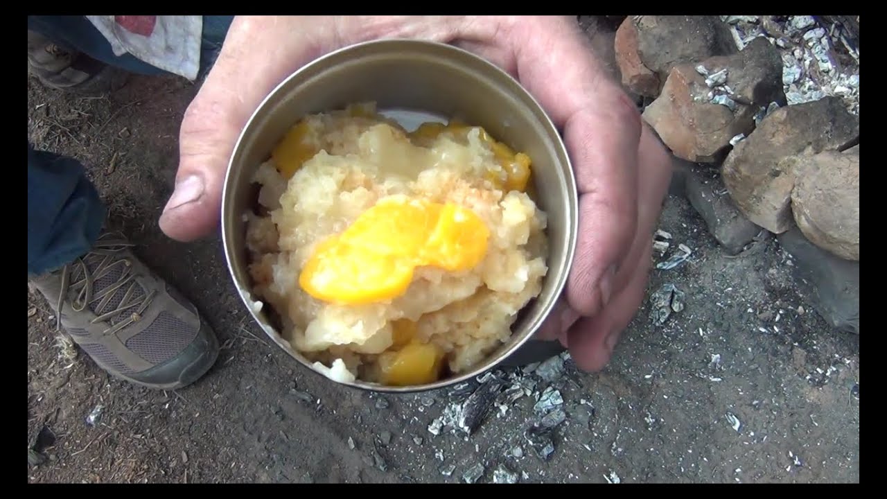 How to make peach cobbler in a Dutch oven YouTube