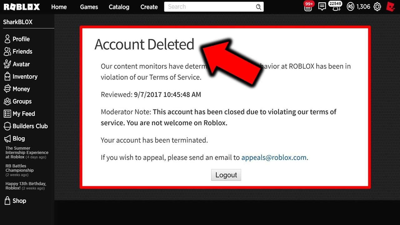 How To Get Unbanned On Roblox Account Deleted Appeal Youtube - roblox how to unban yourself from a game