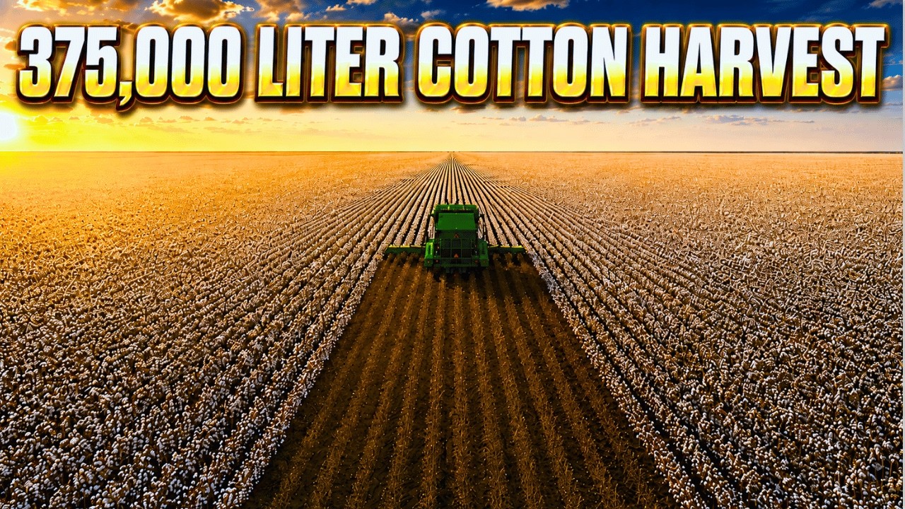 I Harvested 375,000 Liters Of Cotton On My Mega Farm