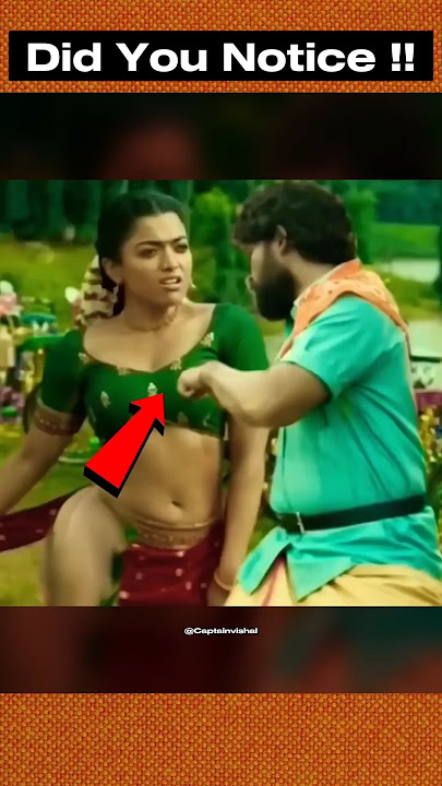 Did You Notice‼️in Pushpa 2 : Allu Arjun : Rashmika Mandanna #shorts #ytshorts #shortsvideo