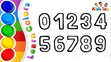 Number coloring pages, Learn Colors, Learn numbers for kids | ✌ Kids And Toys Art ✌