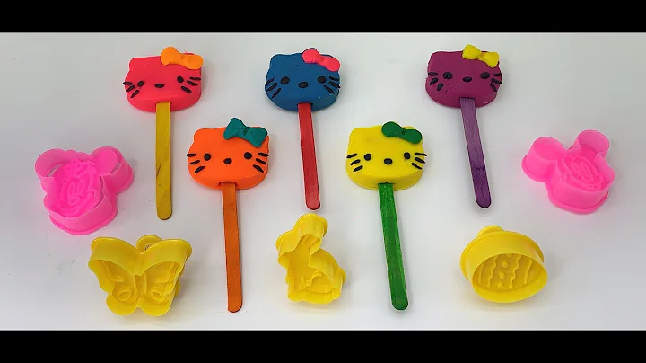 Learn Colors Hello Kitty Play Dough egg Minnie and Micky Mouse Butterfly Cookie Molds Surprise Toys