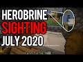 MINECRAFT CREEPYPASTA: Herobrine Sighting JULY 2020